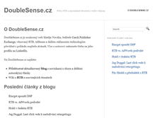 Tablet Screenshot of doublesense.cz